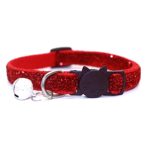 Gratis Samples Hot Seller Nieuwe Kleurrijke Luxe Verstelbare Veiligheid Huisdier Sprankelende Ontsnapping Kat Halsband Met Bellen - Product Image 1