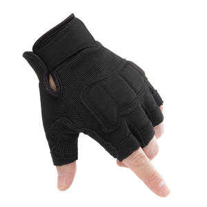 Wholesale Fitness Breathable Non <b>Slip</b> Ventilated Weight Exercise Sports Workout Racing Tactical Gym <b>Half</b> Finger Polyester Gloves - Product Image 5