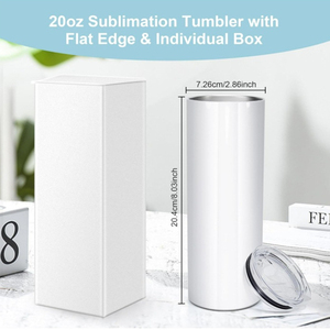 Topnovo 2025 Eco-friendly Double Wall Insulated Vacuum Stainless Steel 20oz Sublimation Skinny Tumbler - Product Image 6