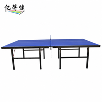 Table de tennis de table pliable pour tournoi, taille standard intérieure, design pliable sans roulettes, salle de jeux familiale