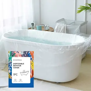 Одноразовая подкладка для ванной, большая подкладка для ванны, полиэтиленовый пакет из полиэтилена HDPE для бытовых гостиничных ванных ванн
