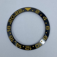 Insert de lunette de montre en céramique 38 mm, anneau de remplacement pour boîtier de montre GMT Sub 40 mm, pièces de montre