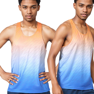 Débardeur de sport décontracté pour homme de qualité supérieure, à manches courtes, pour les séances d'entraînement à la salle de sport, séchage rapide, respirant, écologique - Product Image 4