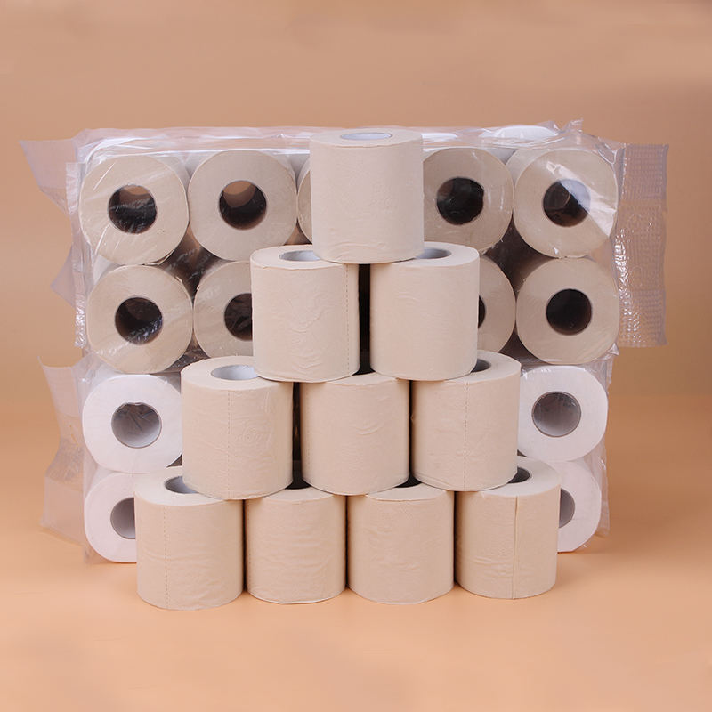 Papel higiênico de bambu macio e 1 rolo de papel higiênico