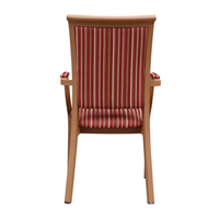 Fauteuils de restaurant modernes, chaises pour maisons de retraite, design nordique, vente en gros, chaise d'hôtel en bois et métal