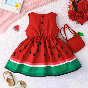 Robes d'été sans manches pour petites filles, motif animal mignon, robe décontractée pour tous les jours, vêtements pour bébés de 6 mois à 3 ans - Product Image 2