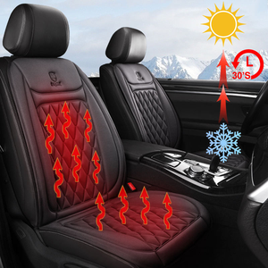 12-24V Sports Style PU Leather <b>Quilted</b> Car Seat Cover 30' Fast Heating 25W Heated Seat <b>Protector</b> Fast Car Seat Heater - Product Image 1