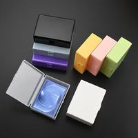Boîte de rangement pour cartes de collection, personnalisable avec logo, en plastique, anti-poussière, à couvercle rabattable, multicolores, portable, épaisseur 3,2 cm, style Ins