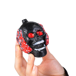 Authentique fait à la main style aztèque fantôme aux yeux de sang esprit de la mort sifflet accessoire d'instrument de musique d'halloween - Product Image 5