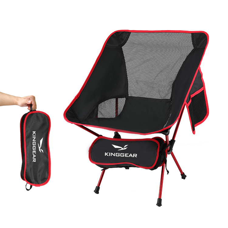 Оптовая продажа с фабрики, под заказ, уличные легкие складные стулья, рюкзак, легкий складной пляжный стул в виде Луны для кемпинга