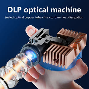 Mini <span class=keywords><strong>projecteur</strong></span> extérieur C900 avec batterie rechargeable intégrée de 8000 mAh, 4K 180 Ansi, <span class=keywords><strong>projecteur</strong></span> vidéo intelligent portable Android, 5W*2 stéréo - Product Image 4