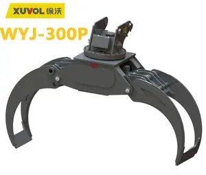 XUVOL WYJ-300P เครื่องจักรป่าไม้อุปกรณ์โรงงานผลิตหมุนแรงม้าสูง 30-35 ตันรถขุดไม้ Grapple