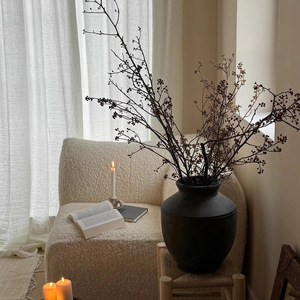 Vaso in ceramica opaco stile Wabi Sabi <span class=keywords><strong>moderno</strong></span> stile stile stile High-End vasetto in ceramica retrò decorazione da tavolo <span class=keywords><strong>rustico</strong></span> per la casa - Product Image 4