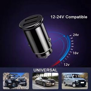 ที่ชาร์จโทรศัพท์ในรถยนต์แบบพกพา 3.1A 15W ช่องเสียบ USB 2 ช่อง ที่ชาร์จในรถยนต์ QC3.0 ที่ชาร์จในรถยนต์แบบ USB คู่ - Product Image 5