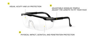 Fabricant de lunettes de sécurité ANSI Z87.1, lunettes de sécurité industrielles anti-buée, anti-rayures, pour la protection des <span class=keywords><strong>yeux</strong></span>, avec certification CE EN 166 - Product Image 3