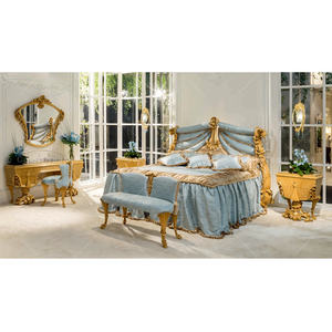 Ensemble <span class=keywords><strong>de</strong></span> meubles <span class=keywords><strong>de</strong></span> chambre à coucher <span class=keywords><strong>de</strong></span> luxe, design bleu <span class=keywords><strong>ciel</strong></span>, <span class=keywords><strong>lit</strong></span> <span class=keywords><strong>de</strong></span> <span class=keywords><strong>princesse</strong></span>, taille Queen, meubles <span class=keywords><strong>de</strong></span> chambre à coucher en bois sculpté royal - Product Image 1