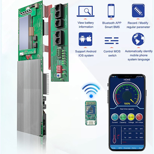 وحدة تخزين الطاقة الشمسية, وحدة تخزين الطاقة الشمسية 7S 8S 15S 16S 100A الذكية BMS مع RS485 CAN RS232 LCD شاشة التدفئة <span class=keywords><strong>LED</strong></span> أضواء لبطارية LFP ION NMC - Product Image 2