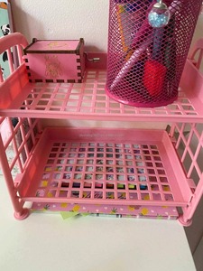Estante hueco de doble capa, Cosméticos de plástico, acabado de escritorio, accesorios de baño, organizador, estante de almacenamiento, soporte de estante de 2 niveles - Product Image 5