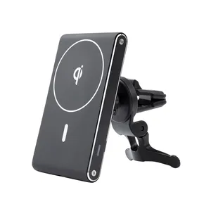 2021 15W Magnetic Wireless Car Charger Wireless Mobil Phone Charger For Car
