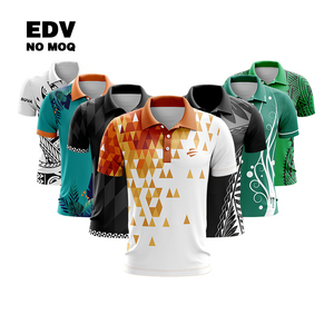 เสื้อโปโลโพลีเอสเตอร์กีฬาเสื้อโปโลออกแบบได้ตามต้องการดีไซน์ใหม่ - Product Image 1