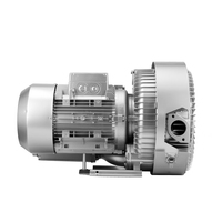 Souffleur électrique AC à double impeller, sans huile, en alliage d'aluminium, vortex haute pression, OEM pour aspirateur industriel