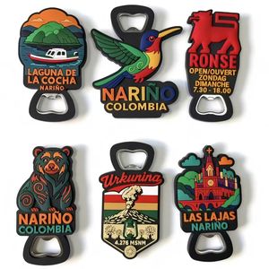 Abrebotellas de Cerveza de PVC y Metal con Dibujos Animados al por Mayor Llavero Abridor de Metal Personalizado Llavero de Esmalte - Product Image 1