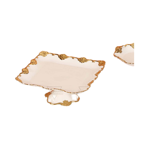 จานผลไม้เซรามิกทรงสูง เป็นมิตรกับสิ่งแวดล้อม เหมาะสำหรับของหวาน ขนมขบเคี้ยว ผลไม้รวม ถั่ว ถาดเสิร์ฟสำหรับชา เค้ก จัดแสดงอาหารใน<span class=keywords><strong>ร้าน</strong></span><span class=keywords><strong>อาหาร</strong></span> - Product Image 5