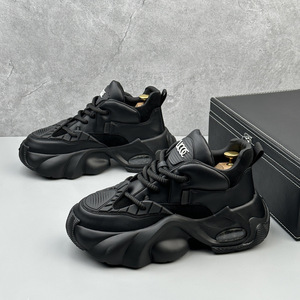 Chaussures de course en mesh pour hommes, semelle intermédiaire en EVA, semelle extérieure en caoutchouc, semelle épaisse, respirantes, baskets de sport printanières, style décontracté, mode étudiante, style Ins - Product Image 3