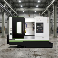 Centre d'usinage CNC avec tourelle, machine horizontale CNC, conception à lit incliné