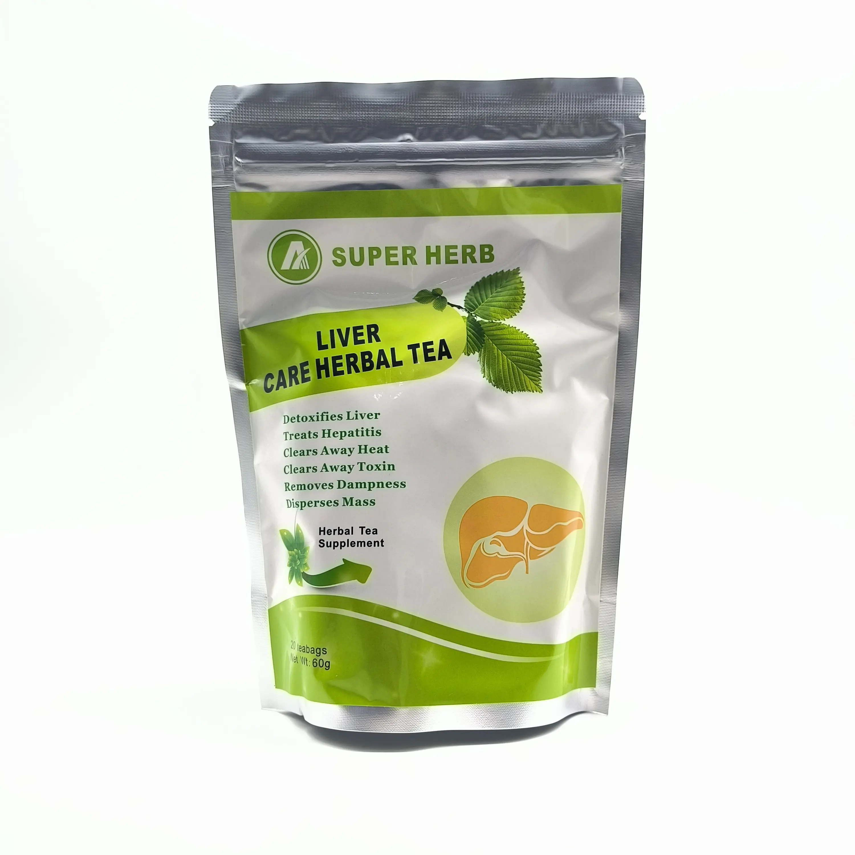Herbal Cina Label pribadi membersihkan untuk hati dan alkohol perawatan hati teh Herbal