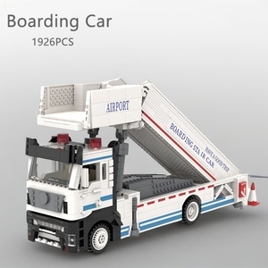 Ensemble de blocs de construction Masterpieces Engineering, voiture de gare d'aéroport, avec briques ABS - Modèle de jouet de construction DIY pour les enfants de 6 ans et plus - Product Image 5