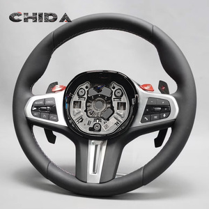 Volante de Cuero Negro Compatible con BMW Serie 3 G30 G20 G22 G21 G28 G38 425i 430i M440i 530i 525i M550i 540i <span class=keywords><strong>530d</strong></span> 523d - Product Image 5