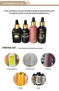 Flacon compte-gouttes en verre givré pour huiles essentielles de luxe, 4 oz, 2 oz, 1 oz, 1/2 oz, flacons ambrés pour teintures avec compte-gouttes - Product Image 5