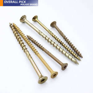 MALAXY Torx Star Drive con tornillo de cubierta de madera con vástago moleteado - Product Image 1