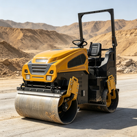 Rouleau vibratoire de 6 tonnes, puissance de 26 kW, machine de compactage routier robuste pour autoroute, municipalité et chantier industriel