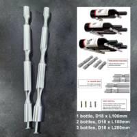 Porte-bouteilles mural en aluminium, 3 bouteilles, argent profond, porte-bouteilles en aluminium, porte-bouteilles pour cave à vin à domicile