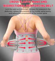 Meilleure vente Taille-taille ceinture enveloppante soulagement de la douleur travail taille dos orthèse ceinture de soutien lombaire
