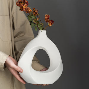 Nouveau vase en forme de triangle, vase à <span class=keywords><strong>fleurs</strong></span> de haute qualité pour TEMU, décorations de bureau transfrontalières, vente en gros - Product Image 6