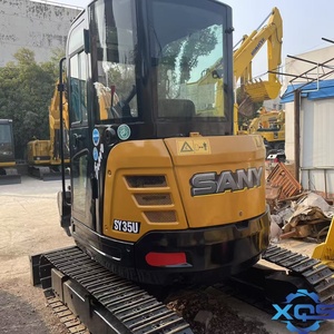 Mini-excavatrice SANY SY35 d'occasion, modèle SY35U, 3,5 tonnes, excavatrice hydraulique sur chenilles avec moteur Yanmar, commande PLC et moteur, pour usage agricole et domestique - Product Image 2