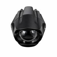 Feux LED tout-terrain auxiliaires 18W bicolores blanc/ambre, projecteur laser antibrouillard pour moto, voiture, SUV, VTT