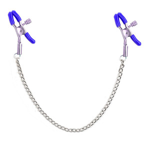 Pinzas para Pezones con Cadena, Clips Metálicos para Pezones <span class=keywords><strong>en</strong></span> Negro y Plateado, Pinzas para Pezones sin Perforación, Cadena Corporal Sexy Ajustable, Juguetes Sexuales - Product Image 4