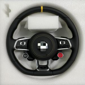 Volant en fibre de carbone pour <span class=keywords><strong>Volkswagen</strong></span> VW <span class=keywords><strong>Golf</strong></span> 7 MK7 7.5 GTI GTD <span class=keywords><strong>GTE</strong></span> R 2013-2020 Polo GTI Tiguan Passat - Product Image 1