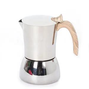 Stovetop Espresso Coffee Maker for Great Flavored Strong Espresso Classic Italian Style Espresso Cup Moka Pot Makes