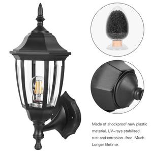 P341 E27 Lampholder Traditional Style IP44 PC Diffuser Waterproof Garden Patio <strong>Coach</strong> Vintage Wall Lantern Outdoor <strong>Light</strong> - Product Image 4