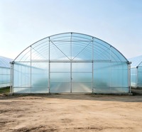 Serre agricole pour légumes, serre mono-chapelle en film plastique PE, tunnel polyvalent à vendre
