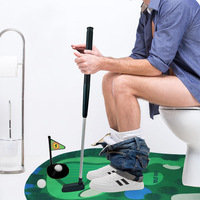 Nouveau mini-set de golf de toilette, jouet sportif de loisirs et de divertissement, putter de golf de toilette