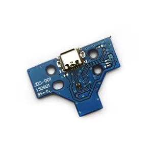 Para Dual Motor Vibração PS4 Pro Slim Controlador Carregamento Soquete Porta Placa de Circuito JDS 030 040 Com 12 14 Pin Power Flex Cable