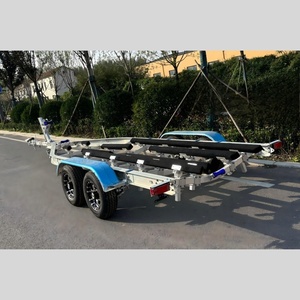 <span class=keywords><strong>Remorque</strong></span> marine en aluminium argenté de 27 pieds à double essieu avec couchettes en <span class=keywords><strong>bois</strong></span>, certifiée VIN DOT - Product Image 2
