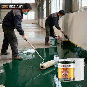 Pintura Epóxica para Pisos Ecológica con Certificación RoHS, Líquido Transparente Incoloro, Colores Personalizados, Resistente a los Arañazos, Alto Brillo - Product Image 1