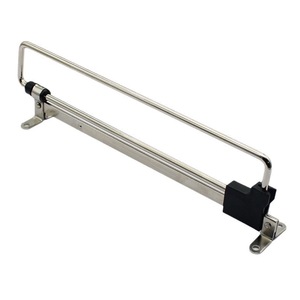 Rail de suspension de vêtements mural rétractable en acier de 250 à 500 mm, amovible - Product Image 1